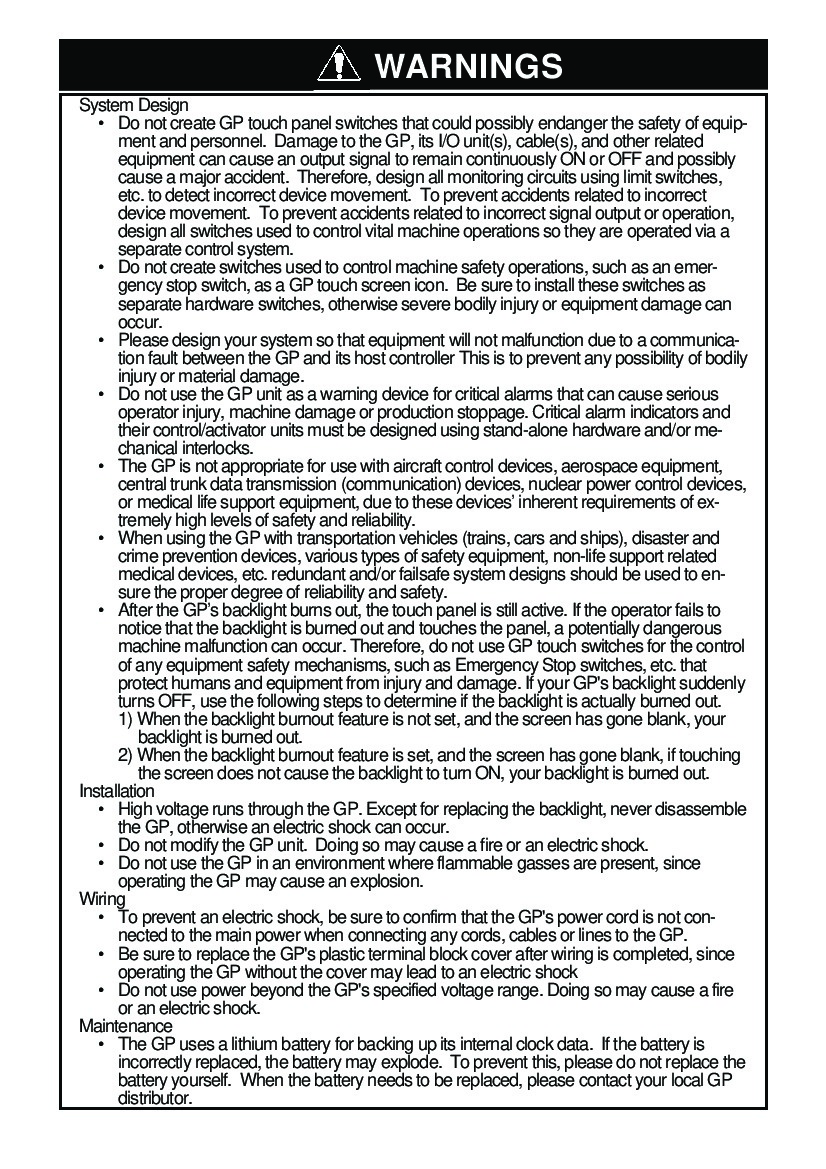 First Page Image of GP37W3-BG41-24V Installation Manual.pdf